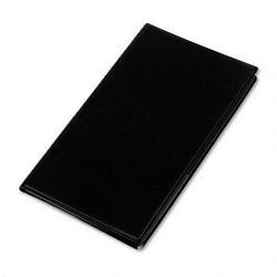Eldon Office Products Vinyl Business Card Book, 72-Card Capacity, A-Z Tabs, 7-1/2 x 4-1/4, Black (ROL67470)