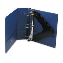 Wilson Jones/Acco Brands Inc. Vinyl Locking No-Gap™ D-Ring Binder with Label Holder, 3 Cap., Dark Blue (WLJ38449BL)