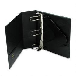 Wilson Jones/Acco Brands Inc. Vinyl Locking No-Gap™ D-Ring Binder with Label Holder, 4 Capacity, Black (WLJ38454B)