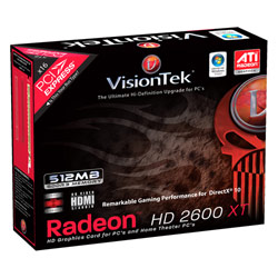 VISIONTEK VisionTek HD2600 XT 512MB GDDR3 PCIe (Dual DVI-I, TV/HDTV) Video Card