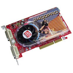 VISIONTEK VisionTek Radeon HD2400PRO 256MB DDR2 AGP (Dual DVI-I, TV/HDTV) Video Card