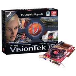 VISIONTEK VisionTek Radeon X1550 AGP 256MB DDR2 VGA DVI-I TV OUT HDTV