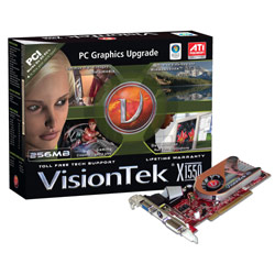 VISIONTEK VisionTek Radeon X1550 PCI 256MB DDR2 (VGA DVI-I TV Out HDTV)