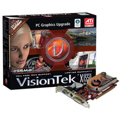 VISIONTEK VisionTek Radeon X1550 PCIe 256MB DDR2 (VGA DVI-I TV Out HDTV)