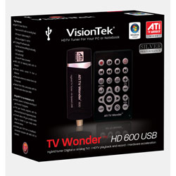 VISIONTEK VisionTek TV Wonder HD 600 USB HDTV Hybrid Tuner Stick