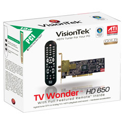 VISIONTEK VisionTek TV Wonder HD 650 PCI Tuner
