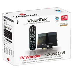 VISIONTEK VisionTek TV Wonder HD 650 USB HDTV Tuner