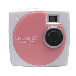 VistaQuest Stylish Compact VGA Digital Camera w/Movie Mode - Pink