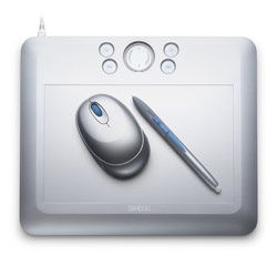 WACOM Wacom Bamboo Fun Medium Digitizing Tablet - Silver