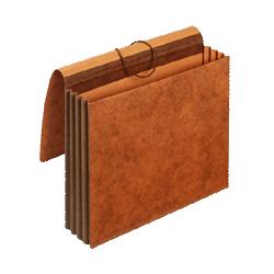 Globe Weis/Cardinal Brands Inc. Wallet, Heavy Duty, 24 Pt., 3-1/2'' Exp., Legal, Brown (GLWCL1056ELHD)