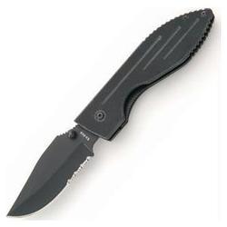 Ka-Bar Warthog Folder Ii, Black G-10 Handle, Black Blade, Comboedge