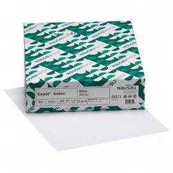 Wausau Papers Wausau Paper Exact Index Paper - Letter - 8.5 x 11 - 90lb - Smooth - 250 x Sheet (49311)