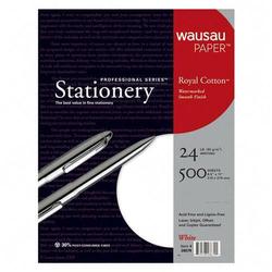 Wausau Papers Wausau Paper Royal Cotton Paper - Letter - 8.5 x 11 - 24lb - 500 x Sheet