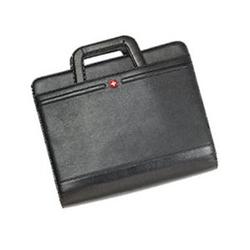 SWISS GEAR by WEGNER Wenger Swissgear PREMIER Leather Pro-Folio - Top Loading - Leather - Black