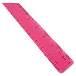 Acme United Corporation Westcott® 12 Transparent Jeweltone Plastic Ruler, Assorted Colors (ACM12975)