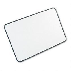 Magna Visual, Inc. White-on-White Magnetic Planning Board, 1 x 1 Faint Grid, 36w x 24h, Black Frame (MAVWOW2436)