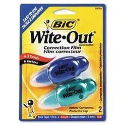 Bic Corporation Wite-Out® Brand Micro Correction Film Two Pack, Blue & Orange, 1/5 x 236 (BICWOMTP21)