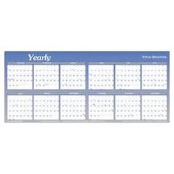 At-A-Glance Write-On/Wipe-Off 6-Month Format Yearly Wall Organizer, Dated, 60 x 26 (AAGA177)