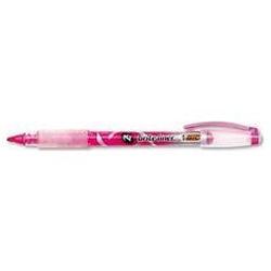 Bic Corporation Z4® Brite Liner® Highlighter, Fluorescent Pink (BICB411PK)