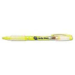 Bic Corporation Z4® Brite Liner® Highlighter, Fluorescent Yellow (BICB411YW)