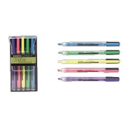 Zebra Pen Corp. Zazzle Fluorescent Highlighter, Chisel Point, 5 Color Set (ZPC74005)