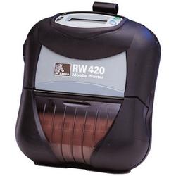 ZEBRA - MOBILE Zebra RW 420 Network Thermal Receipt Printer - Monochrome - Direct Thermal - 3 in/s Mono - 203 dpi - Serial, USB (R4A-0ULA000N-00)