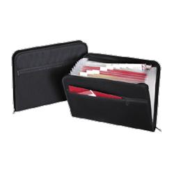 Globe Weis/Cardinal Brands Inc. Zip File, Fabric, 13 Pockets, 14 x10 , A-Z, Monthly, Blue (GLW84087BLK)