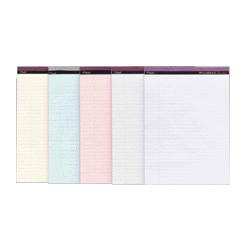 Mead Westvaco ruled micro perforated pads, wide ruled. 8-1/2 x11-3/4, ivory (MEA59205)