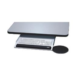 Kelly Computer Supply under desk gel keyboard tray with circular mouse platform, gray (KCS39180)