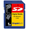 SimpleTech 1 GB Secure Digital Flash Memory Card