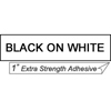 Brother 1-inch x 26-feet P-Touch Black-on-White Self Adhesive Labels
