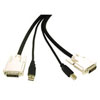 CABLES TO GO 10FT DVI DUAL LINK/USB KVM CBL DVI-D USBB/DVI-D USBA