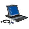 Avocent Corporation 17-inch Single Rail LCD Rack Console with Integrated 8-Port KVM Switch and Cables