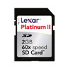 Lexar Media 2 GB Platinum II Secure Digital Memory Card