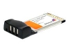 StarTech.com 3-Port Hi-Speed USB 2.0 CardBus Adapter