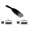 TrippLite 3-ft. Cat5e Patch Cable - Black RJ45M/M