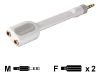 Belkin Inc 3.5 mm Mini Y Adapter - White