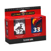 Lexmark 32/33 TWIN PACK CLAM BLACK/COLOR INK CARTRIDGE