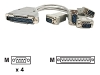 StarTech.com 4-Port RS-232/DB9 Cable for PCI4S650DV Serial Card