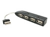 StarTech.com 4-Port USB 2.0 Notebook Sized Hub - Black