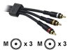 CABLES TO GO 50FT CABLE AUDIO VID RCA-3 RCA M/M VELOCITY