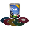 Aleratec 52X LightScribe V1.2 Duplicator Grade Rainbow CD-R Disk Media - 100-Pack