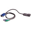 Avocent Corporation 6 Pin Mini-Din Male to HD D-Sub Male PS/2 KVM Cable