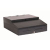 APG Cash Drawer Black Cash Drawer with Peripheral Organizer