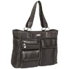 Case Logic Cargolina Black Microfiber Laptop Tote - Fits Laptops with Screen Sizes up to 15.4-inch