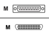 American Power Conversion DB-25 Male to Centronics Male Parallel Printer Cable - 25 ft