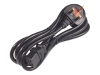 American Power Conversion Female IEC 320 to Male BS 1363 Black Power Cord 8 ft