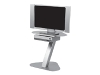 PEERLESS INDUSTRIES Flat Panel Floor Stand for 30 in to 42 in Screens - Silver