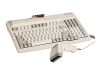 Cherry Electrical Products G81-7000 Compact Beige Keyboard with Magnetic Stripe Card Reader