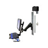 Ergotron HD Combo Arm with Medium CPU Holder - Black